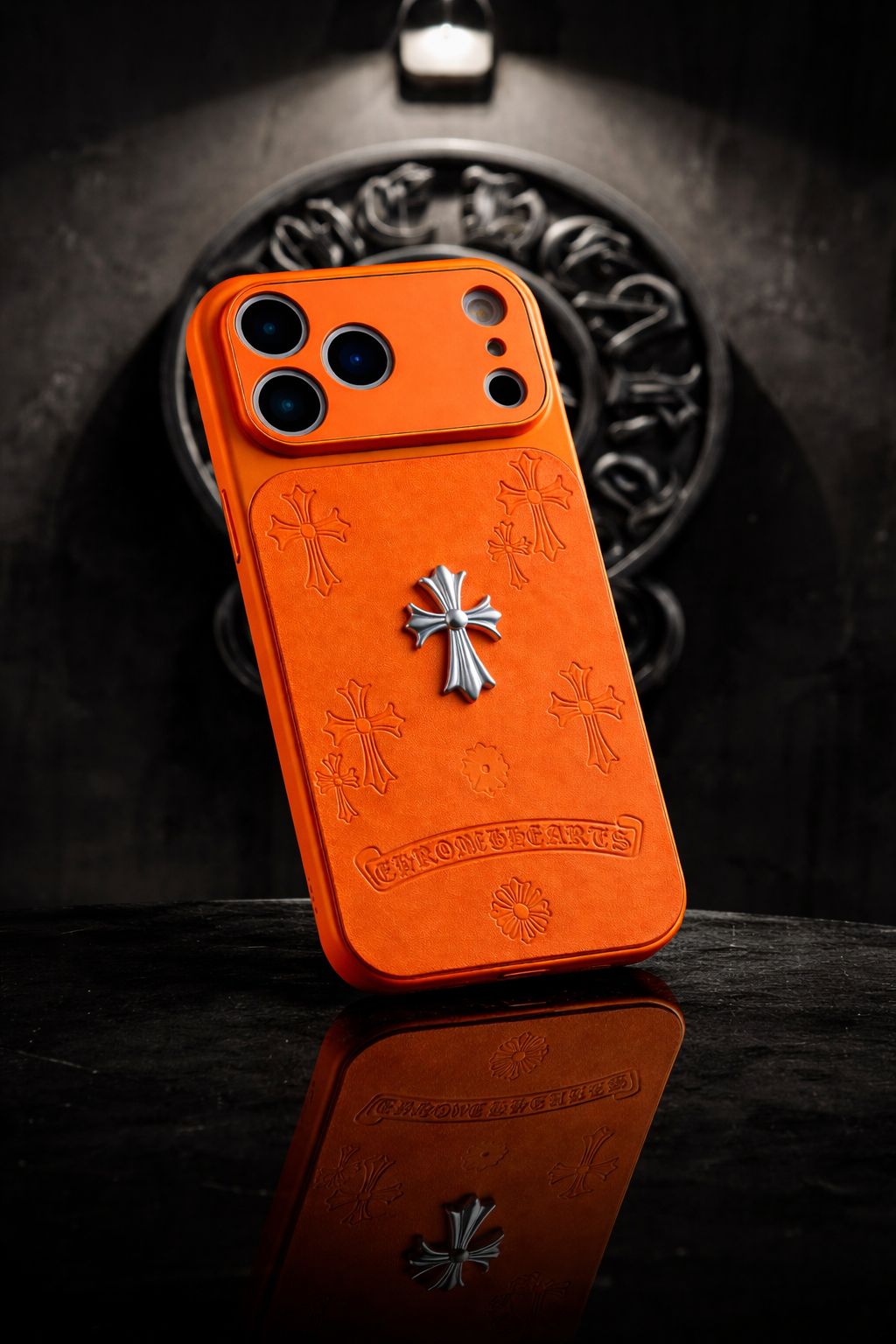 Funda Luxury Cross Edition – Diseño exclusivo y acabado premium🧡